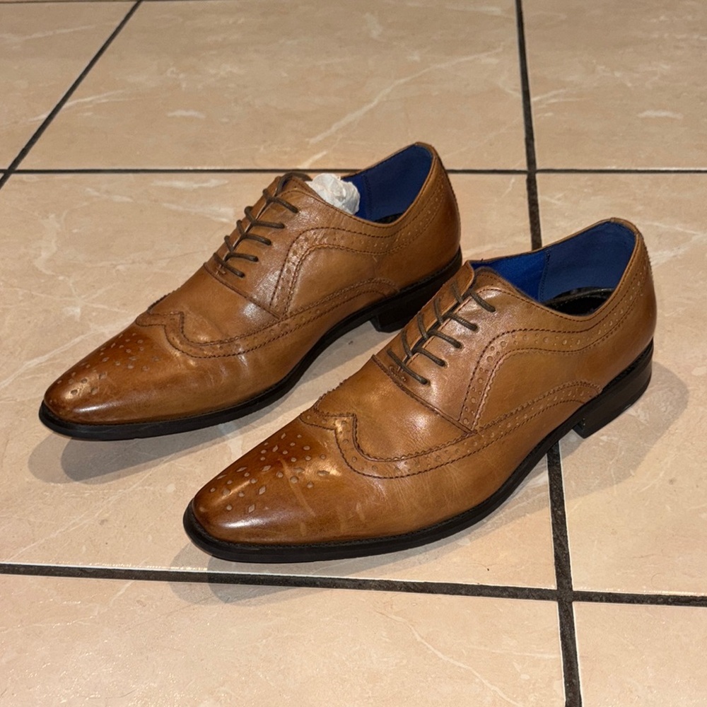 Men's Brown Leather Dress Shoes